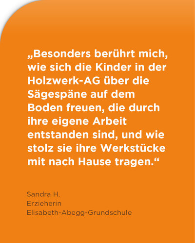 Mit viel Herz begleitet unsere Erzieherin Sandra die Kinder im Hort der Elisabeth-Abegg-Grundschule – beim Spielen,...